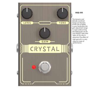 Pedal multiefectos para guitarra eléctrica de alta calidad al por mayor, nuevo patrón, <span class=keywords><strong>pedales</strong></span> de efecto Overdriver de cristal, 2017 - Product Image 1
