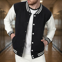 Veste universitaire personnalisée pour homme, vêtement d'extérieur de baseball, respirante, coupe régulière, coupe-vent, style streetwear universitaire