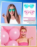 Lunettes sans monture de haute qualité en gros, monture en forme de cœur, transparentes, couleur bonbon, tendance, pour cadeaux de fête