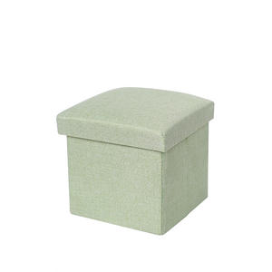 Pouf de rangement pliable en forme de cube, repose-pieds, marchepied, siège rembourré en mousse pour dortoir et salon - Product Image 6