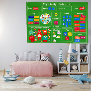 प्रीस्कूल क्लासरूम में बच्चों के लिए क्लासरूम कैलेंडर फेल्ट स्टोरी बोर्ड अवश्य होना चाहिए - Product Image 4