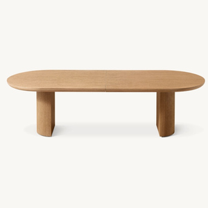 Tavolo da Cucina Moderno in Legno Massello, Tavolo da Pranzo Rettangolare Allungabile per Cucina e Soggiorno - Product Image 1