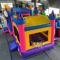 Ensemble de 3 pièces JOYRISE, château gonflable de 18 pieds de haut avec toboggan aquatique, usage commercial, capacité de 500 kg, garantie de 3 ans