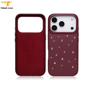 Fundas para Teléfono Móvil Trendcomm de Cuero Artificial, Resistentes a los Golpes, con Anillo Magnético, Color Puro, para 12/13/14/15/16/17 Pro Max - Product Image 2