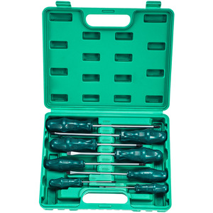 <b>Screwdriver</b> <b>Set</b> 80-100 Pcs Cross Flat Head 150 Mm Anti-Slip Plastic Handle Diy Repair Tools - Product Image 2