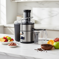 Penjual Terbaik 1000W Stainless Steel 4 in 1 Ekstraktor Jus Elektrik dengan Mangkuk Pengolah Makanan Penggiling Daging Juicer Komersial