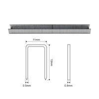 Agrafes en acier industriel ASCOTT 20GA 1010J, agrafes zinguées pour rembourrage, meubles, emballage, agrafes plates lisses de 7/16 pouces