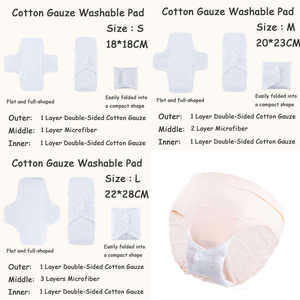 Serviette hygiénique lavable de nouvelle conception, serviette hygiénique réutilisable pour femmes, serviette hygiénique en tissu lavable, serviettes hygiéniques respirantes - Product Image 3