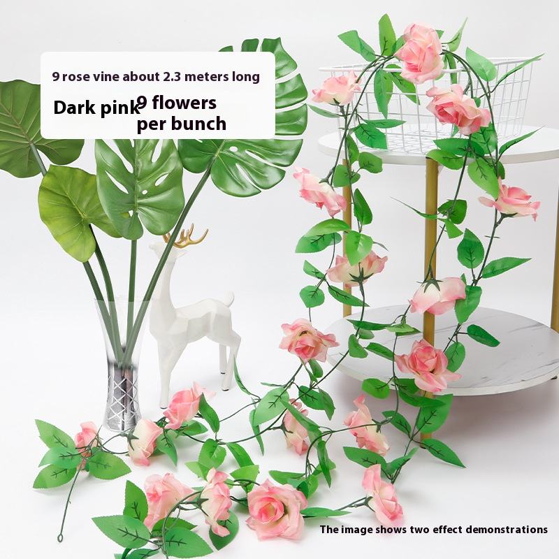 Dark pink9 flowers per bunch