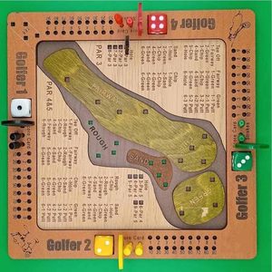 เกมกอล์ฟลูกเต๋าบนโต๊ะ พิมพ์สีเต็มรูปแบบ เกมกระดานสำหรับผู้เล่น 2 คน เพื่อการศึกษา - Product Image 5