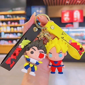 Nouveau design 3D PVC japonais dessin animé Anime <span class=keywords><strong>porte</strong></span>-clés <span class=keywords><strong>clé</strong></span> de voiture pendentif mignon <span class=keywords><strong>Goku</strong></span> <span class=keywords><strong>porte</strong></span>-clés - Product Image 2