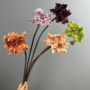 Tiges de Clivia artificielles <span class=keywords><strong>en</strong></span> PU réalistes de qualité supérieure, 70 cm de long, fausses <span class=keywords><strong>fleurs</strong></span> de lys pour la décoration intérieure moderne <span class=keywords><strong>et</strong></span> les halls d'hôtel - Product Image 1