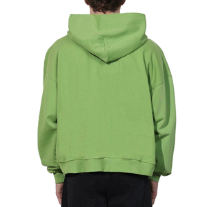 Sweat à capuche zippé 100% coton lourd pour hommes Logo personnalisé imprimé recadrée hiver motif Boxy coupe régulière respirant 2 pièces - Product Image 2