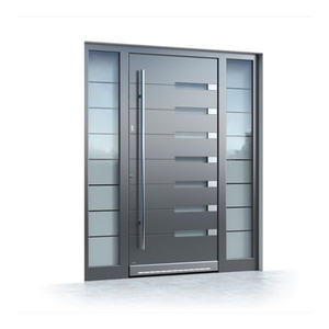 Thiết Kế Mới Hiện Đại Khu Dân Cư Biệt Thự Bên Ngoài Cửa Phía Trước Lối Vào Bằng Thép Không Gỉ Cửa Quay Với Khóa Thông Minh - Product Image 5