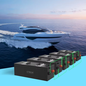 딥 사이클 24V 36V 48V 72V 96V A급 해양 리튬 배터리 팩 IP67 전기 보트 EV RV 요트 해양 트롤링 모터 배터리 - Product Image 1