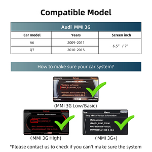 Boîte d'<span class=keywords><strong>interface</strong></span> CarPlay avec navigation rythmique et lien miroir pour <span class=keywords><strong>Audi</strong></span> A6 Q7 MMI 3G 2009 2015 avec Android Auto et caméra arrière HD - Product Image 3