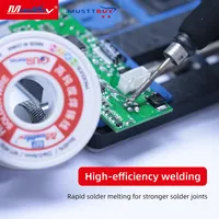 Kawat Solder Musttby G27 40g 04/06mm Kemurnian Tinggi dengan Inti Rosin, Tanpa Pembersihan, Suhu Rendah, Alat Las untuk Kamera