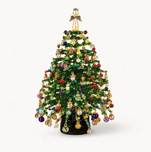 Cross Border Innovative Cute New DIY Beaded Christmas <b>Tree</b> Handmade Bead Christmas <b>Tree</b> Set Holiday Party Decoration - Product Image 1