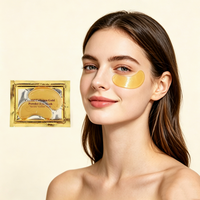 Hete Aanbieding Anti-Aging Collageen Gouden Maskers tegen Donkere Kringen en Zwellingen, Op Maat Gemaakt Logo Collageen Kristal Onderoogpatches