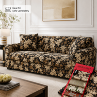 Tissu Jacquard pour Meubles 100% Polyester 410GSM, Tissu d'Ameublement Jacquard pour Canapé, Prix de Gros