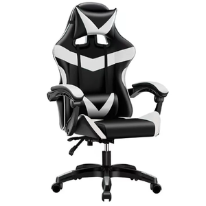 Silla <span class=keywords><strong>de</strong></span> Juego Ergonómica Giratoria Reclinable <span class=keywords><strong>de</strong></span> PU Roja y Negra, Económica, para Computadora, Hogar y Sala <span class=keywords><strong>de</strong></span> Juegos - Product Image 6