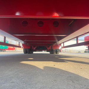 Semirremolque de Plataforma Baja de 3 Ejes, Económico, con Escalera Hidráulica Opcional, Capacidad de Carga de 50-80 Toneladas, para Construcción <span class=keywords><strong>en</strong></span> África Occidental - Product Image 5