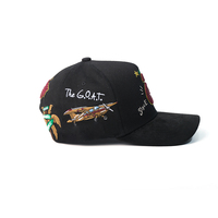 Casquette de baseball de luxe en daim avec broderie 3D personnalisée, motif palmier cocotier, 5 panneaux, nouvelle arrivée, qualité originale