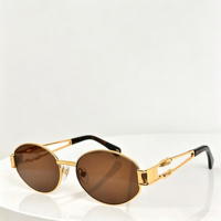 Lunettes de soleil aviateur en alliage de titane style européen et américain pour hommes et femmes, protection UV400, monture complète classique, légères, dorées, carrées