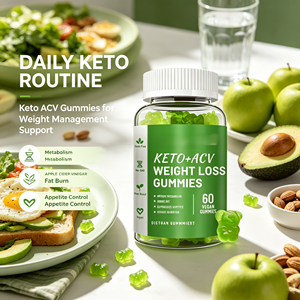 Gomitas Veganas <span class=keywords><strong>Keto</strong></span> ACV para Pérdida de Peso con Vinagre de Sidra de Manzana, Apoyo a las Cetonas, Quema Grasa Abdominal, Aumento de Energía - Product Image 2