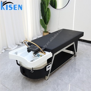 Lit de lavage de cheveux Kisen Premium pour salon de beauté avec système de température constante, livraison rapide, table personnalisée en usine - Product Image 5