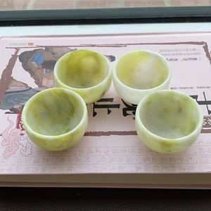 Ensemble <span class=keywords><strong>de</strong></span> tasses à thé en <span class=keywords><strong>jade</strong></span>, bol à thé, tasses à thé Kung Fu sculptées à <span class=keywords><strong>la</strong></span> main, bol en <span class=keywords><strong>jade</strong></span>, verre à vin - Product Image 5