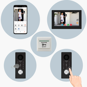 2025 mới nhất tuya 2 dây thông minh <span class=keywords><strong>video</strong></span> chuông cửa hệ thống <span class=keywords><strong>intercom</strong></span> với chức năng mật khẩu 10 "Màn hình LCD thông minh máy ảnh <span class=keywords><strong>video</strong></span> chuông cửa - Product Image 3