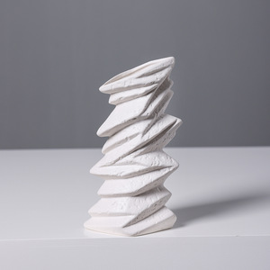 Nordic Creative Rustic Premium Ceramic Vase for Dried <b>Flower</b> <b>Display</b> Living Room Entryway Desktop Home Decor - Product Image 4