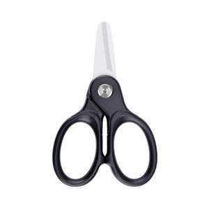 Ceramic <b>Scissors</b> PH10 Black V Shaped Versatile <b>Kitchen</b> Office Fishing Shears With Toothpicks Card Mount - Product Image 1