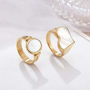 Anillo de Titanio con Incrustaciones de Acero, Diseño Romano Ovalado, Estilo Europeo y Americano, Venta al Por Mayor Directa de Fábrica - Product Image 4