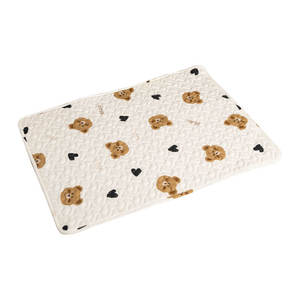 Kediler köpekler için tüm sezon yüksek kalite kadife Pet yatak baskı hayvan Mat uyku için sınır ötesi kafes platformu köpek malzemeleri - Product Image 1