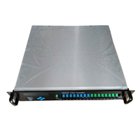 Amplificador Óptico TOKELINK T-1550E 1550nm WDM EDFA 2U de Alta Potencia para FTTH, 16 Puertos, CATV, IP, Garantía de 3 Años
