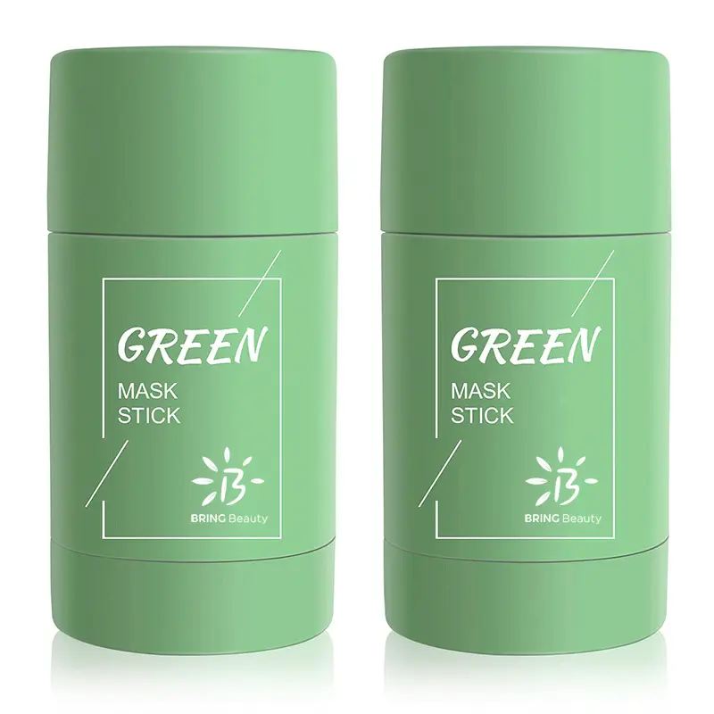 Bâton pour masque en argile personnalisée, soins pour la peau, masque de thé vert pâtisserie, purifiant, g, à base de thé vert solide