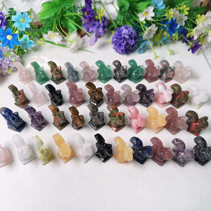 <span class=keywords><strong>Prix</strong></span> de gros 30mm mignon mélange naturel cristal de Quartz pierre de guérison artisanat cristaux écureuil Figure pour la décoration - Product Image 4