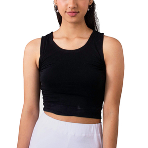 Knitted <b>Tank</b> 100 Cotton O Neck For <b>Women</b> Lightweight Breathable Fabric Everyday Layering And Summer Comfort Essential Wear - Product Image 3