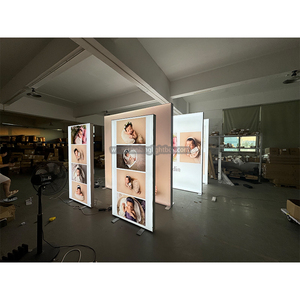 Gran oferta, marco de aluminio de diseño Modular personalizado, caja de luz de tela de tensión SEG, pantalla LED portátil, soporte de stand de feria comercial 10x20 - Product Image 6