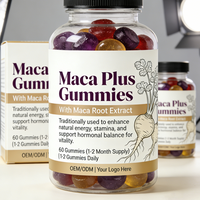 Gummies à l'extrait naturel de racine de Maca – Complément Herbal pour Adultes : Soutient l'énergie et le tonus musculaire