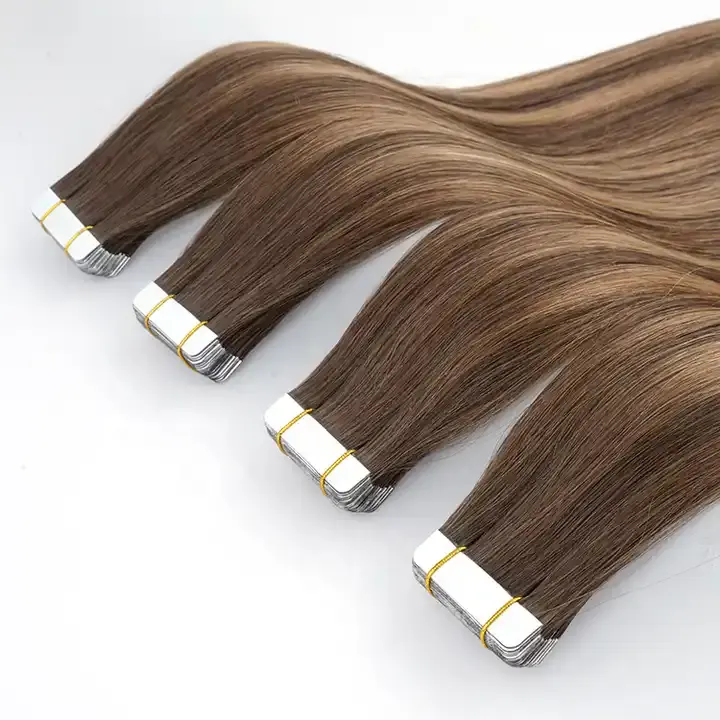 Highknight 13A, европейская лента для наращивания волос, человеческие волосы, двойная вытянутая, предварительно заклеенная 100, человеческие волосы Remy
