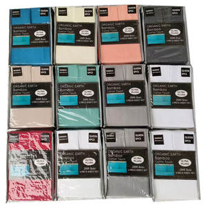 Lot de 6 draps de lit Queen en polyester uni 80 g/m² pour chambre à coucher : 1 <span class=keywords><strong>drap</strong></span> plat, 1 <span class=keywords><strong>drap</strong></span>-<span class=keywords><strong>housse</strong></span>, 4 taies d'oreiller – Prix avantageux - Product Image 2