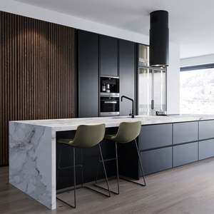 Santopova Modern Designs Luxury Island Solid Surface Plywood Storage Kitchen Units Set Modern <b>Cabinets</b> Corner Wall <b>Cabinets</b> - Product Image 2