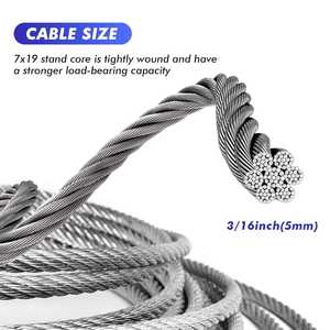 Filo di acciaio flessibile zincato elettrico DIN3055 6x7 + FC 6mm 8mm 10mm - Product Image 2