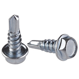 Vis taraudeuses M2 plaquées zinc robuste Fixations industrielles longue durée de 40mm pour les applications en bois et en métal-Vis hexagonales SDS - Product Image 1