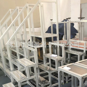 Cy <b>Aluminum</b> Industrial <b>Aluminum</b> Profile <b>Work</b> <b>Platform</b> Fixed Height Over 1000kg Load Capacity Assembly Line Overpass - Product Image 4