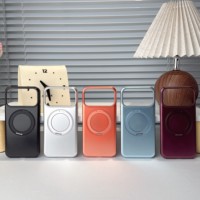 Coque personnalisable aux nouvelles couleurs pour iPhone 18 17 Pro Max avec béquille rotative à 360°, en acrylique dépoli, antichoc et antidérapante, style Ins