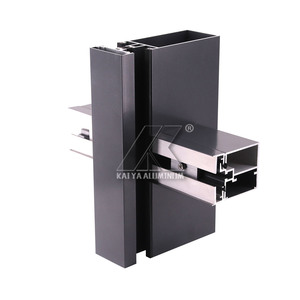 Fabricant sur mesure de systèmes de murs-rideaux en aluminium extrudé de haute qualité avec double vitrage pour projets d'ingénierie - Product Image 1